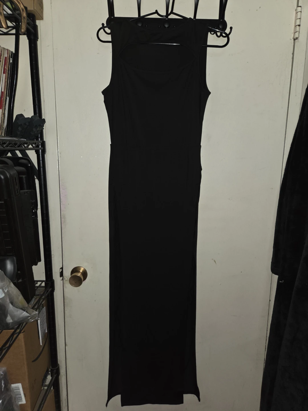 Long Pique-Chest Dress W/ L. & R. Thigh Lace-Up in a Ladies L