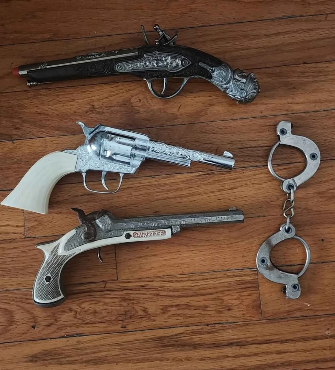 Vintage Pirate and Cowboy cap toy gun