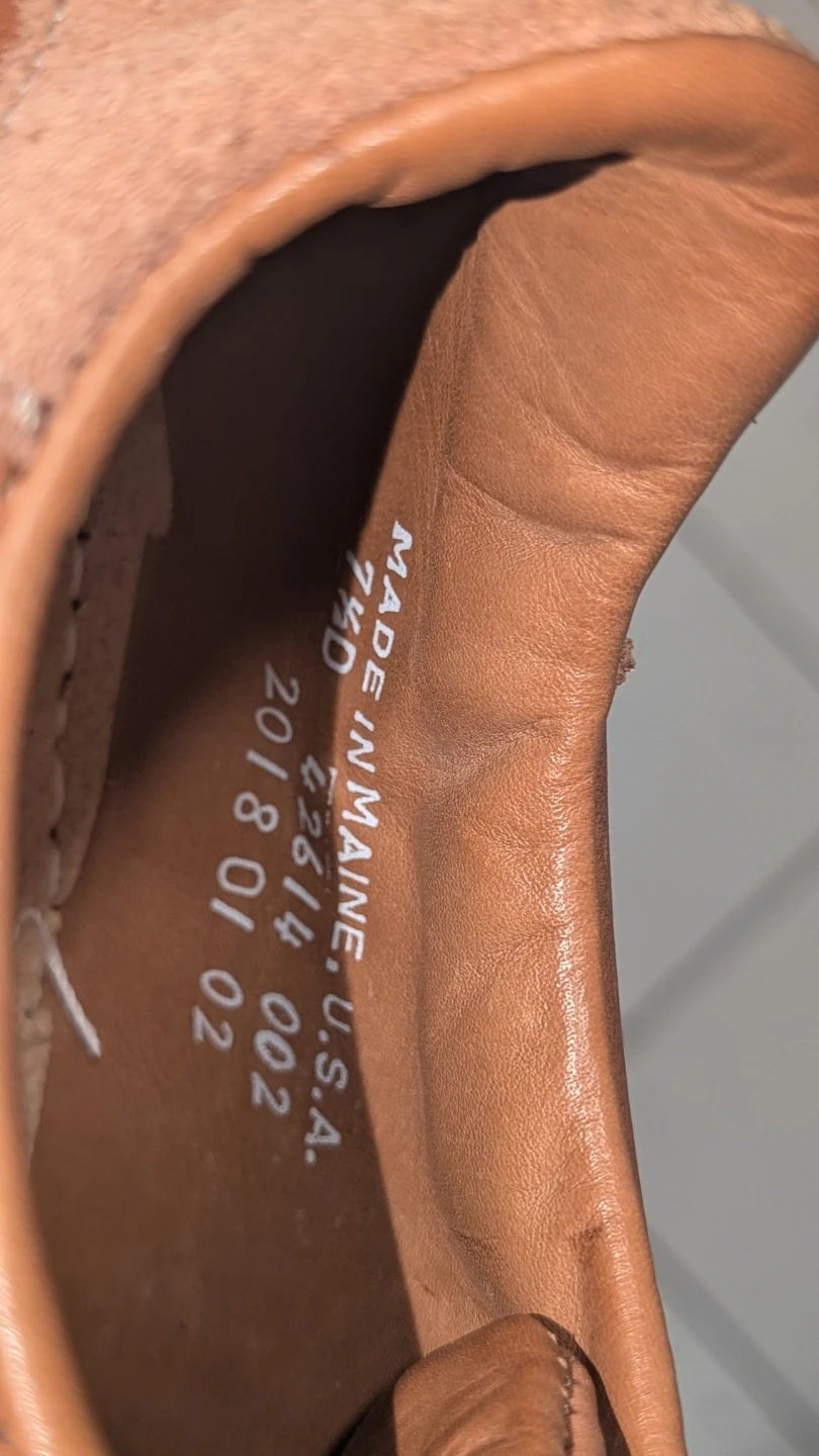 Tan Leather Shoes, Size 7.5 D