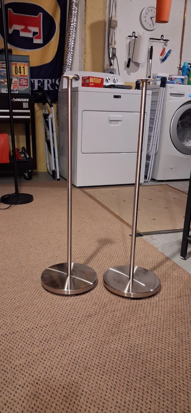 Pair of IKEA GÅJE speaker stands