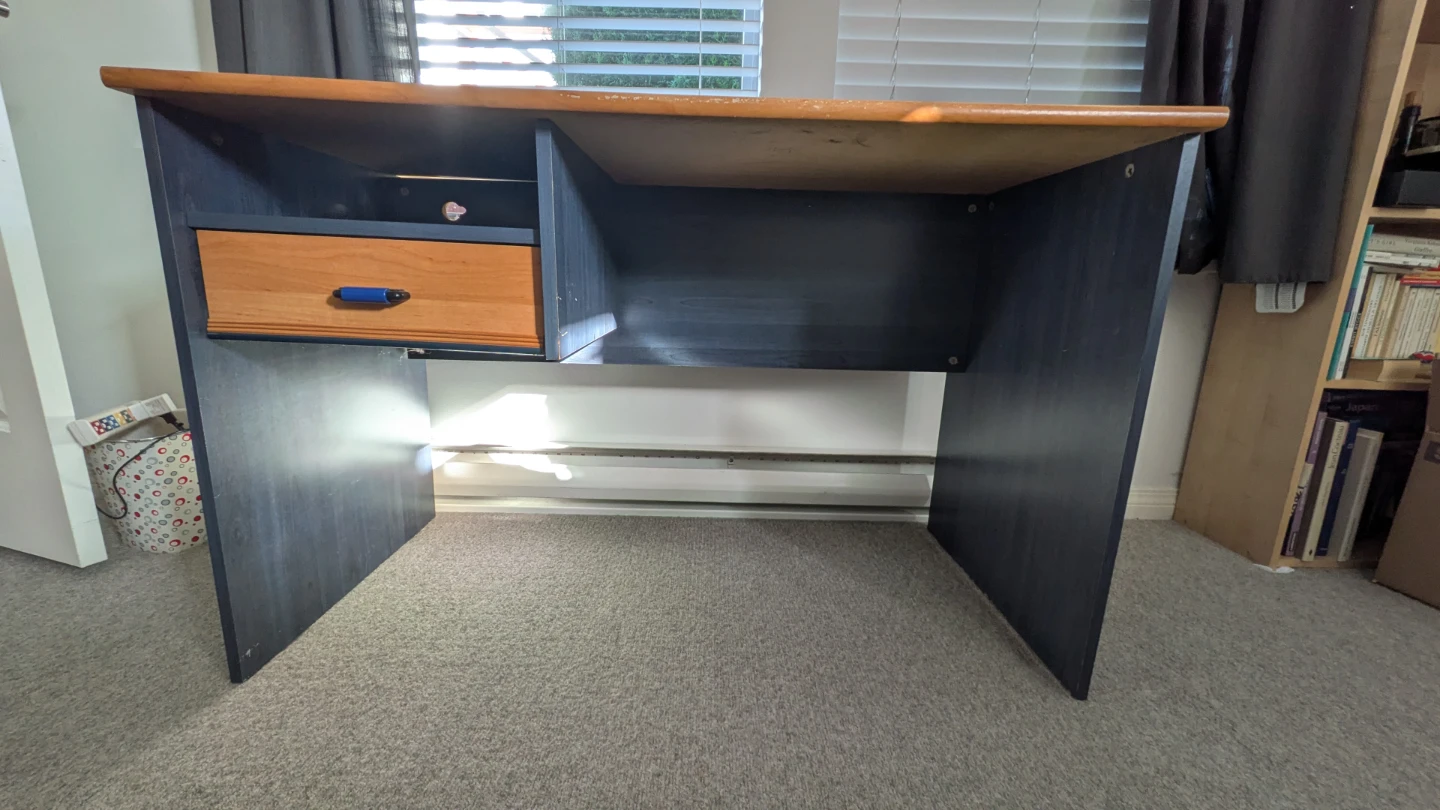 Two-Tone Wooden Desk - photo 2