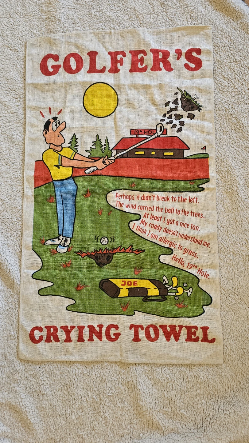 Golfer's Crying Towel