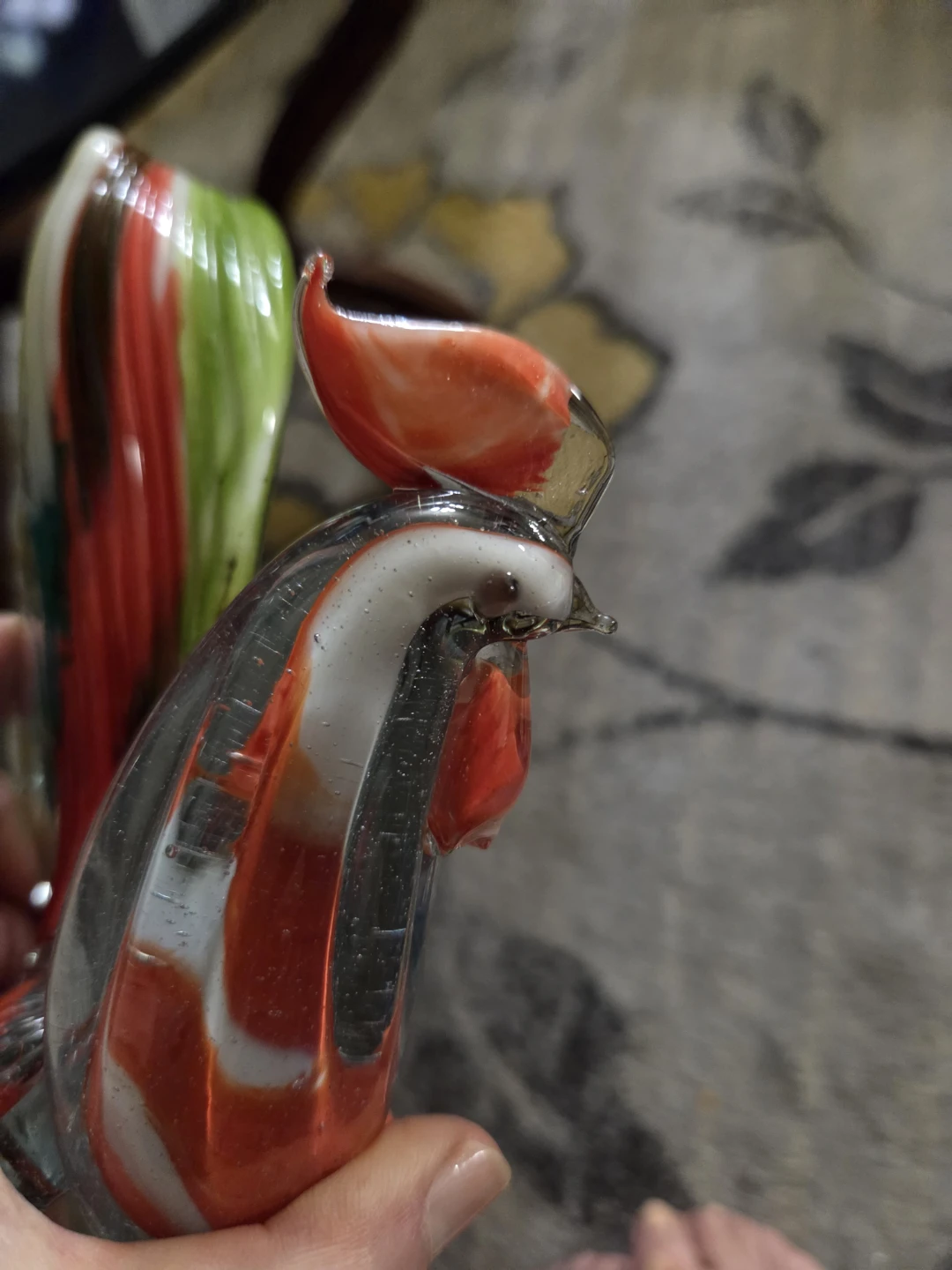 Murano Style Art Glass Rooster Figurine - photo 4