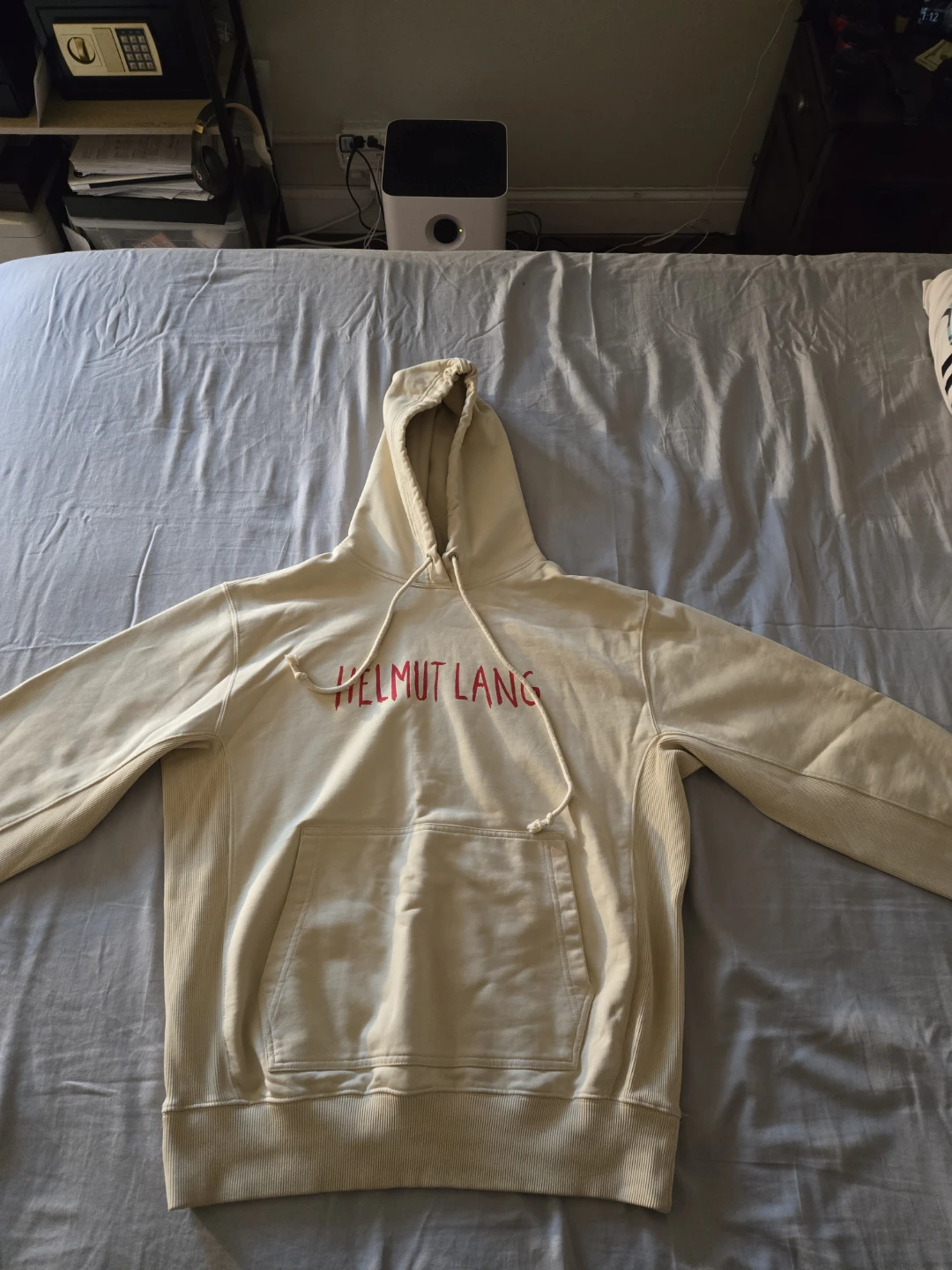 Helmut Lang Beige Hoodie