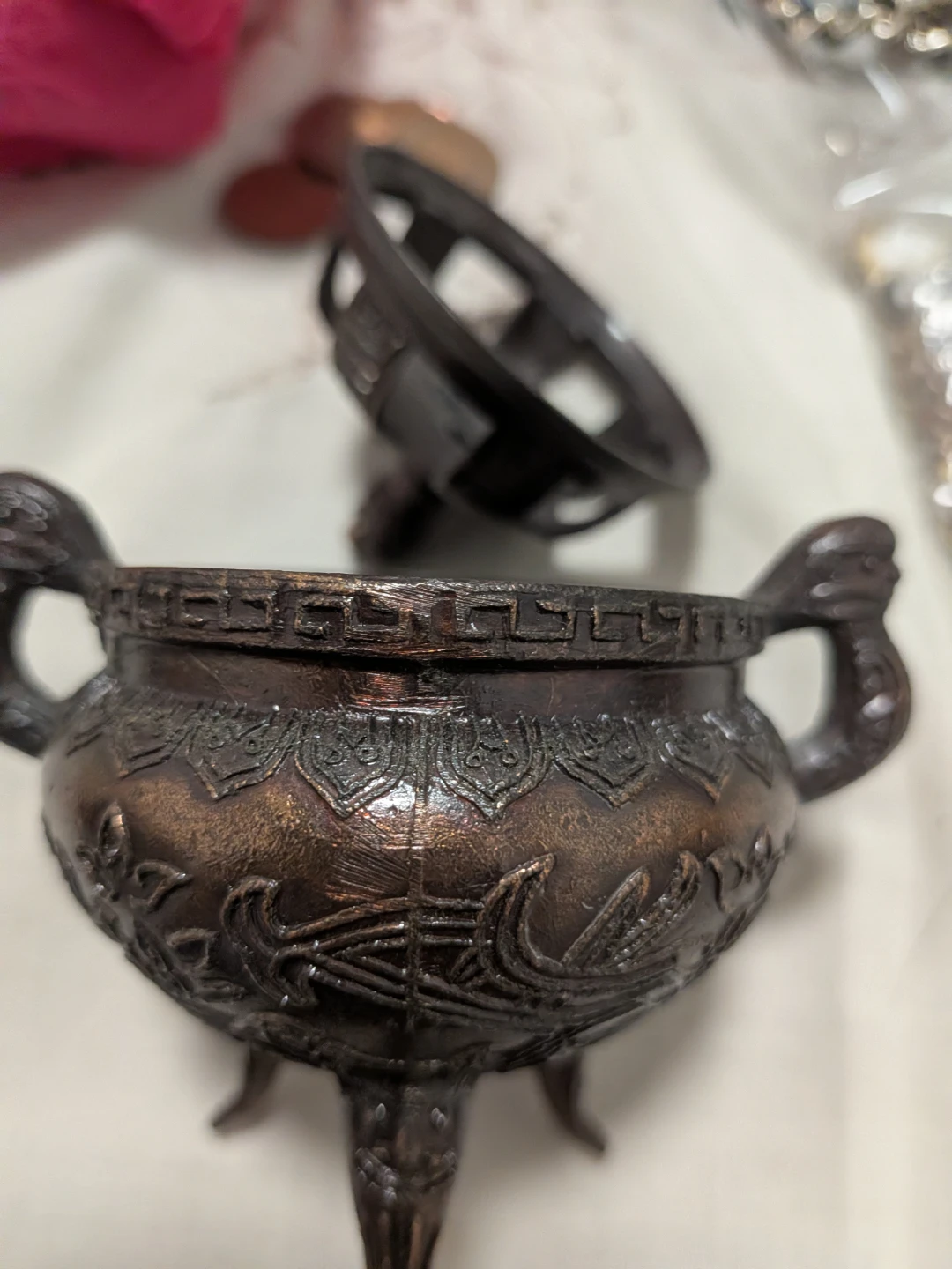 Decorative Bronze Incense Burner