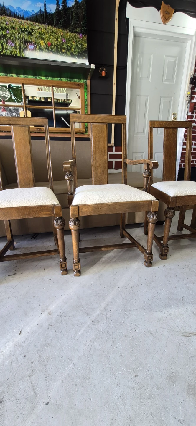 Set of 6 Oak Dining Chairs - photo 2