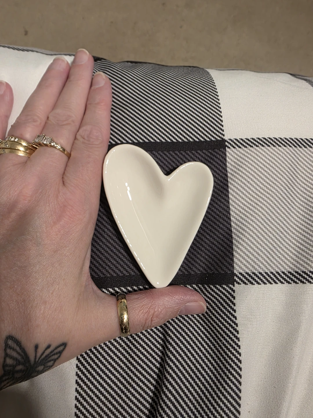 Heart-shaped ring dish - photo 2