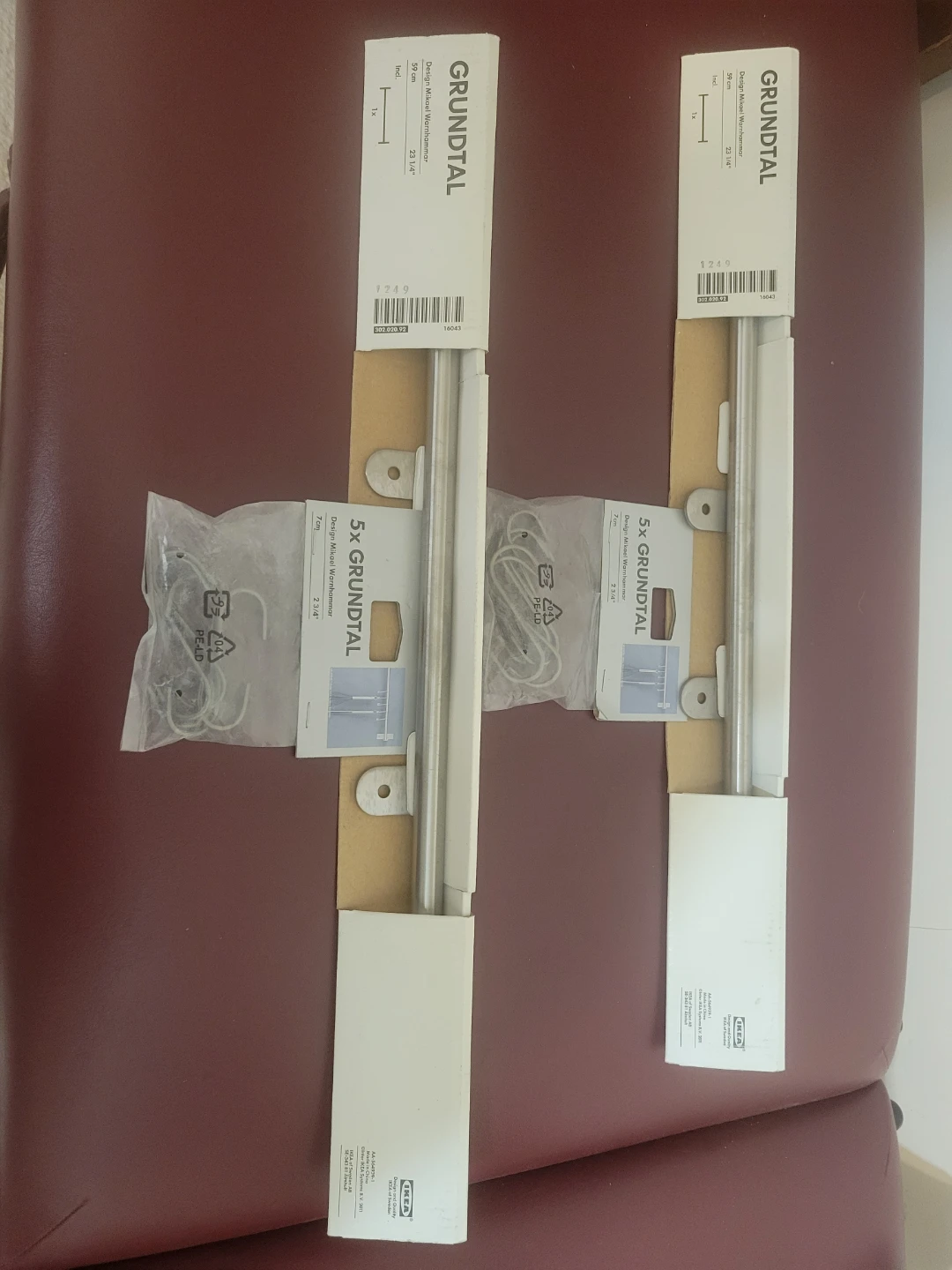 2 IKEA GRUNDTAL Rail Sets - photo 4