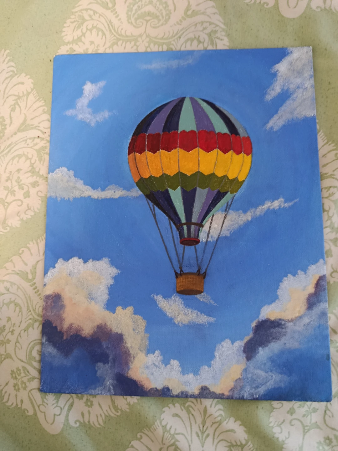Original Hot Air Balloon Painting - photo 2