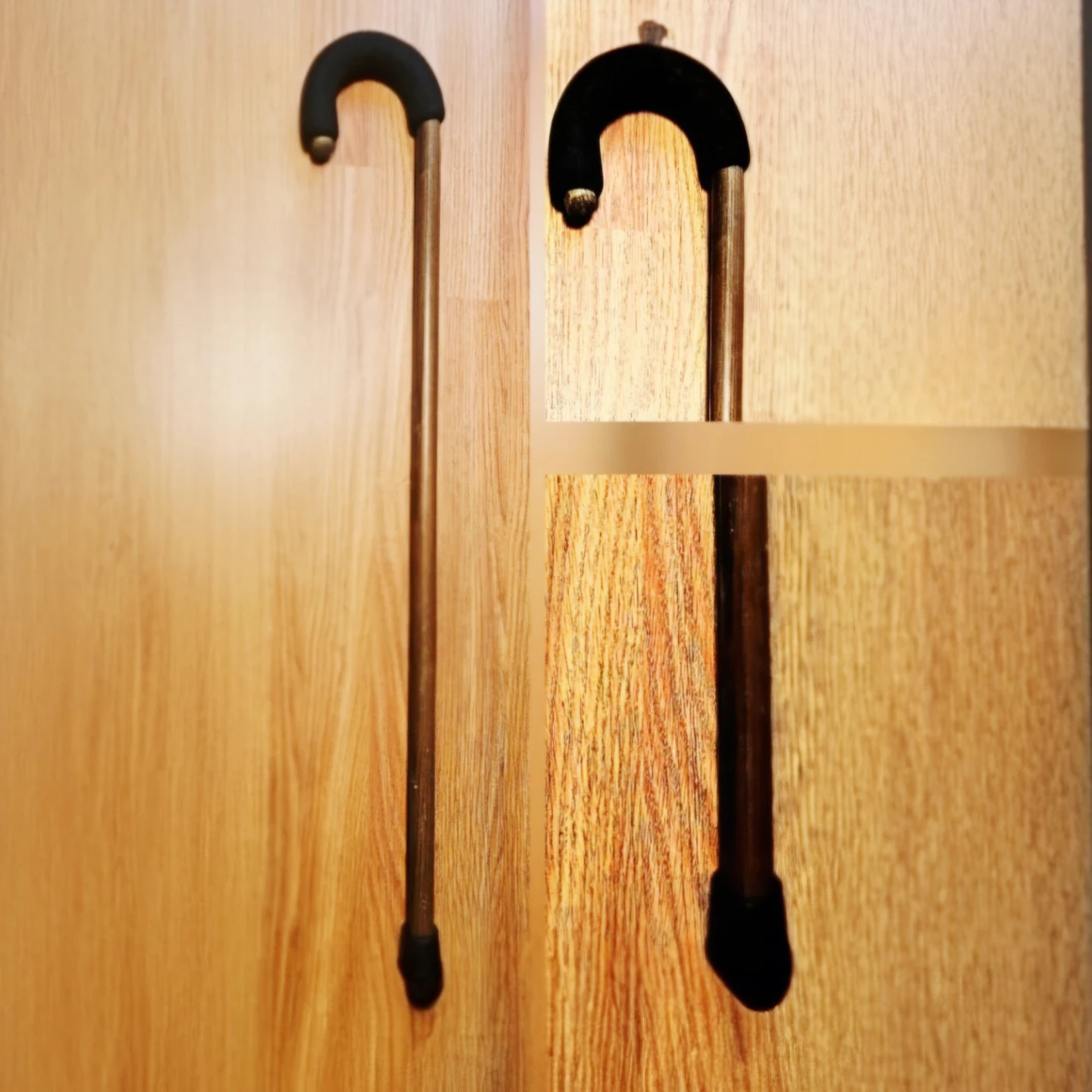 Wooden Walking Cane with Black Handle ✨️