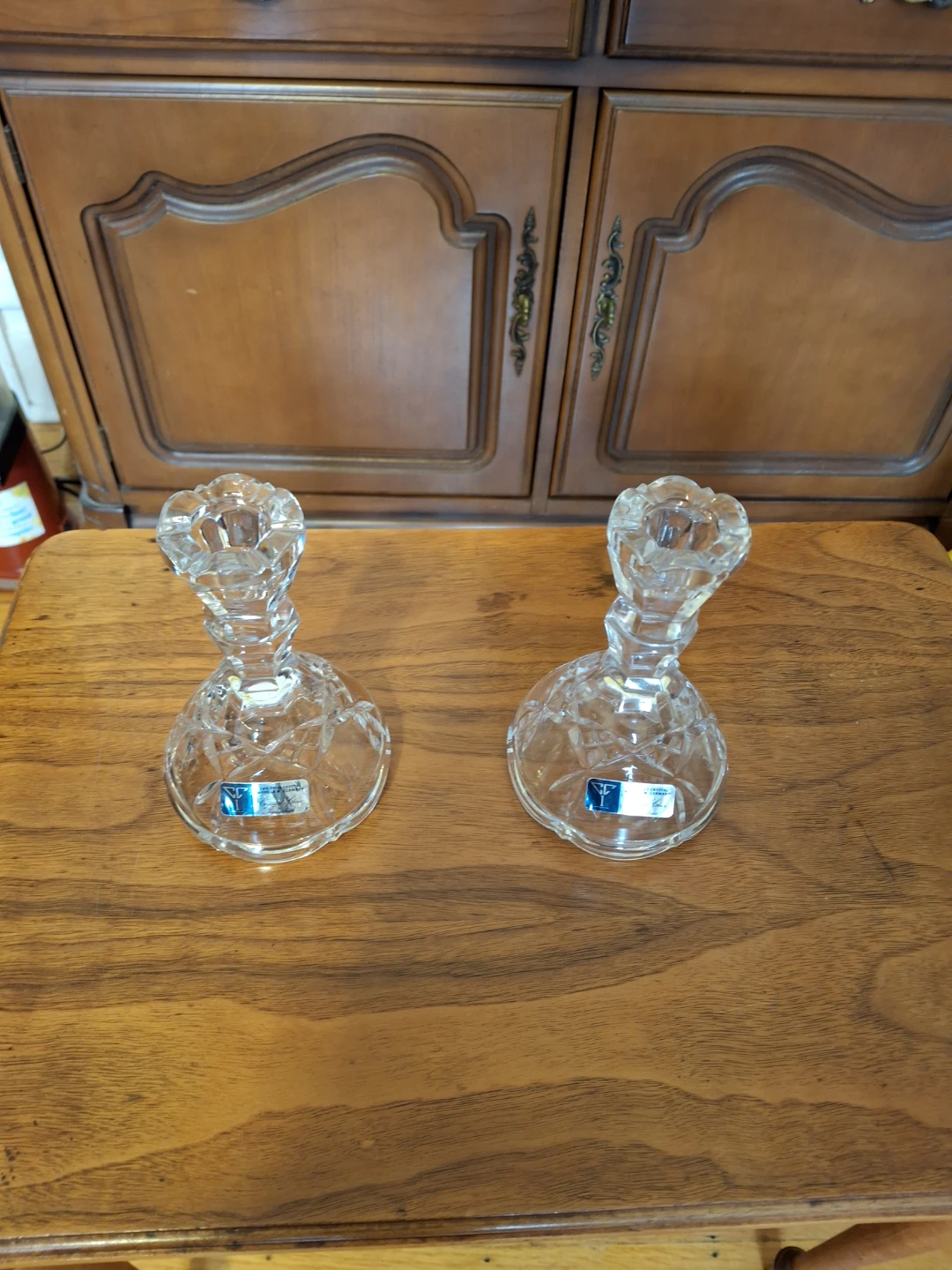 Crystal Clear Industries Lead Crystal Candlesticks