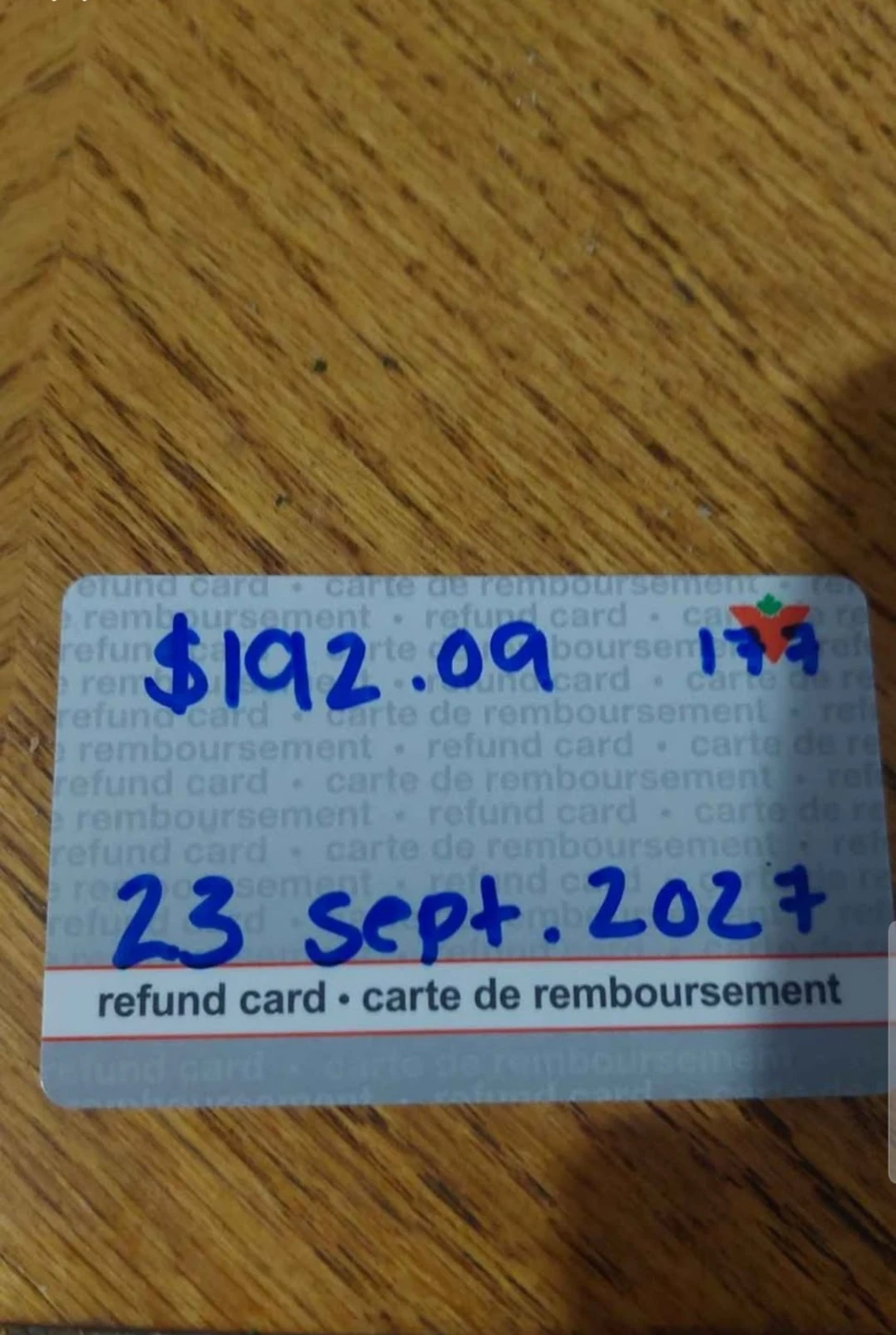 Canadian Tire $192.02