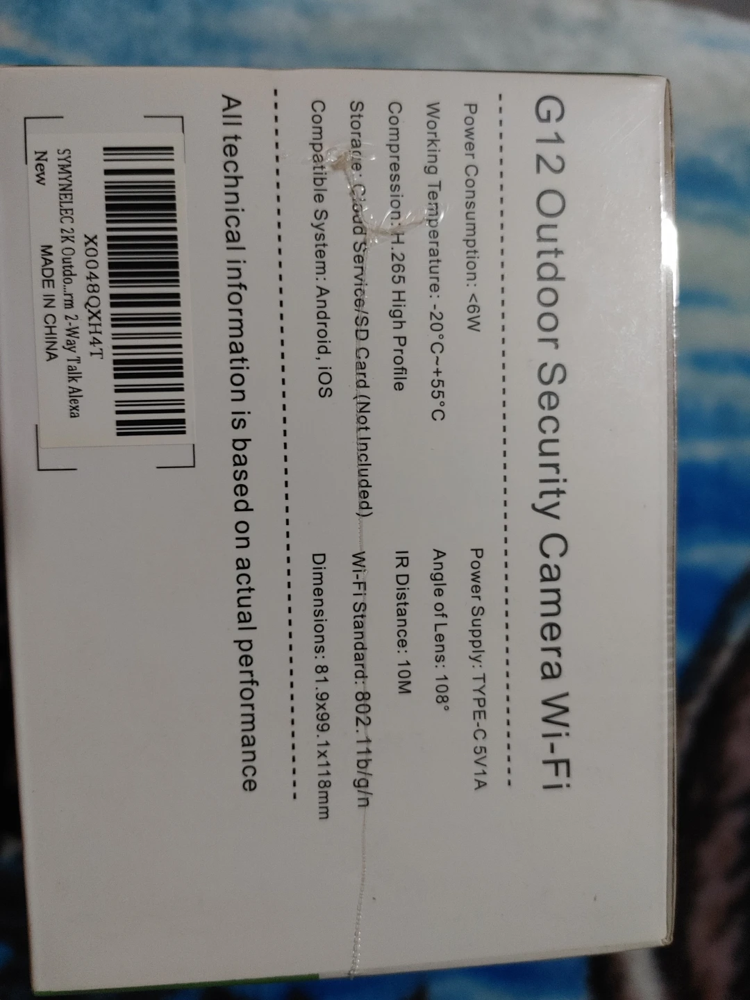 Symynelec G12 2K Outdoor Wi-Fi Security Camera - photo 4