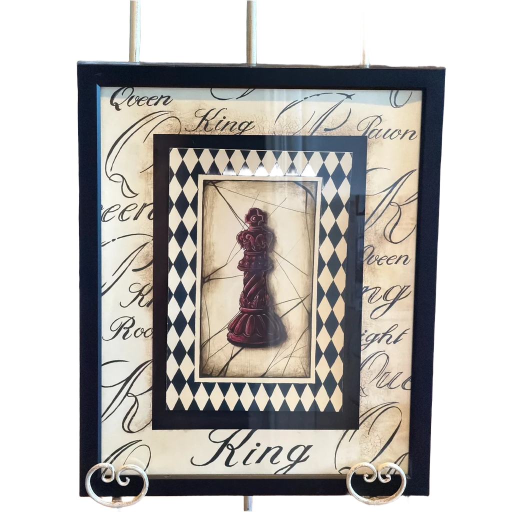 Gregory Gorham Chess King Framed Wall Art