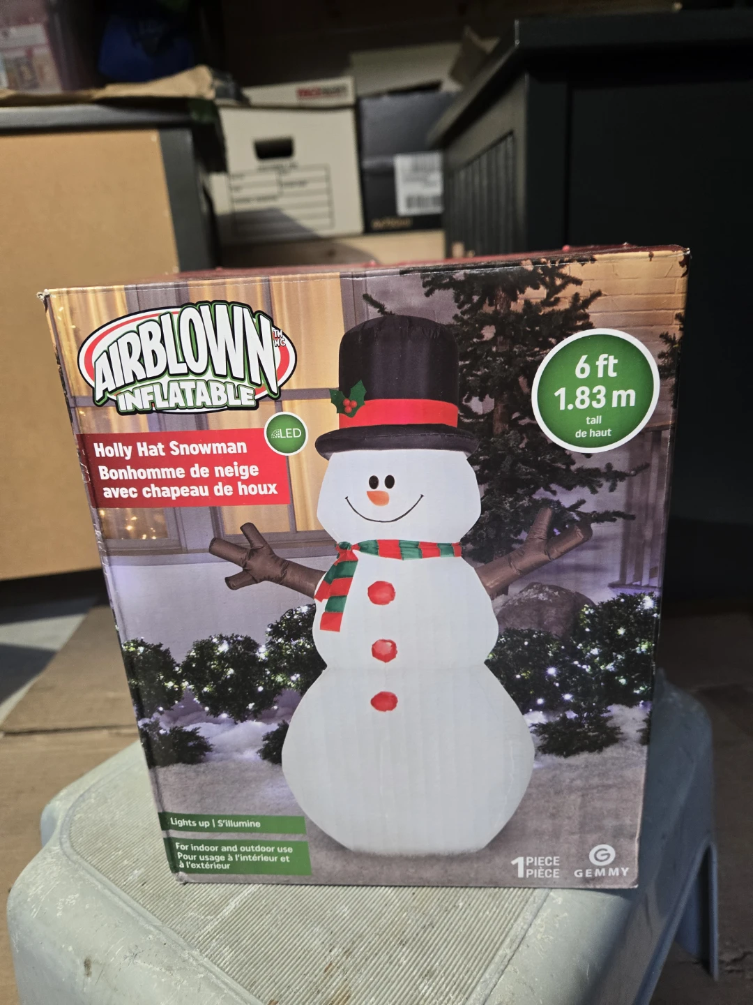 New 6 ft outdoor inflatable snowman