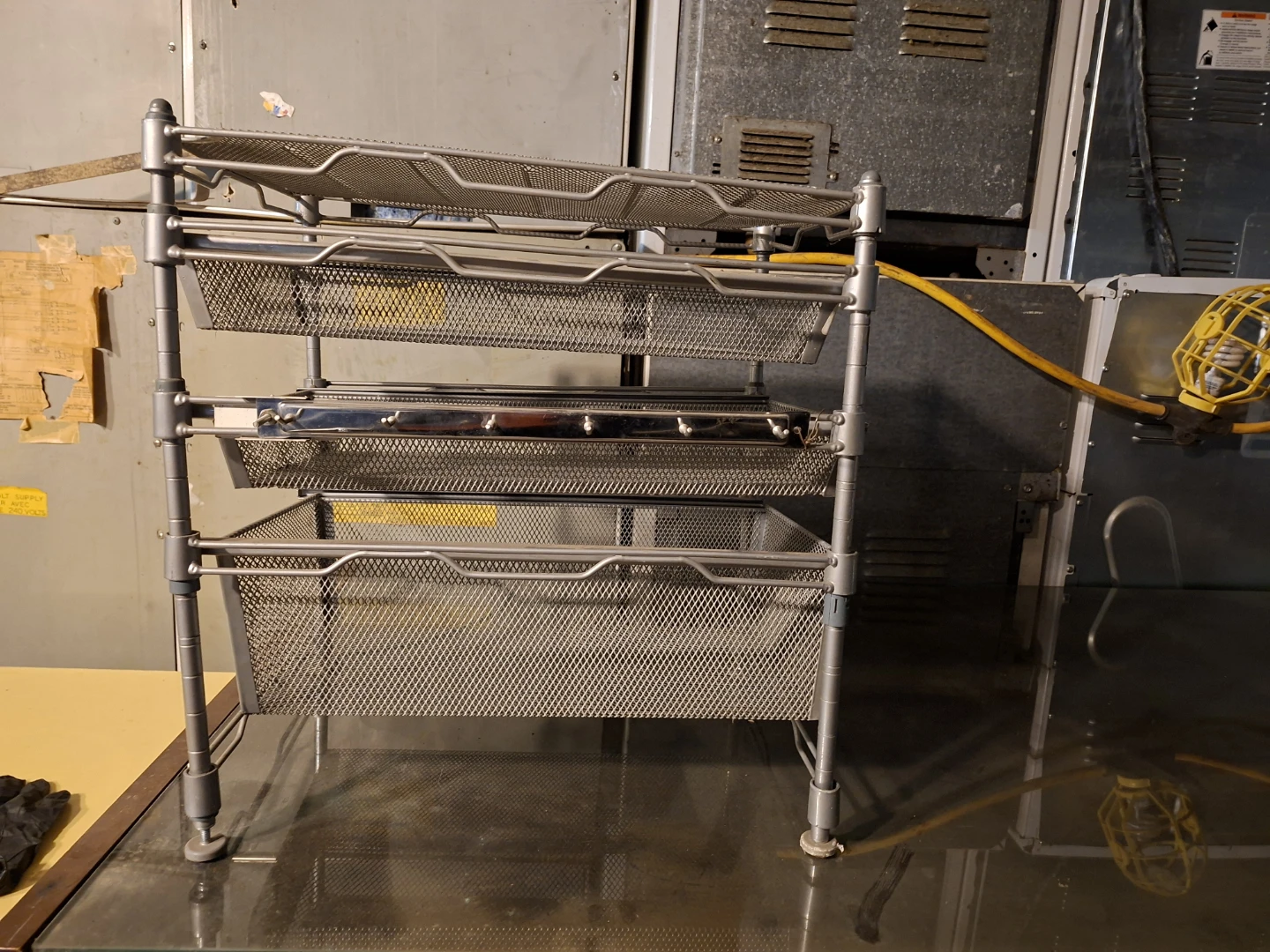 3-Tier Metal Mesh Storage Organizer