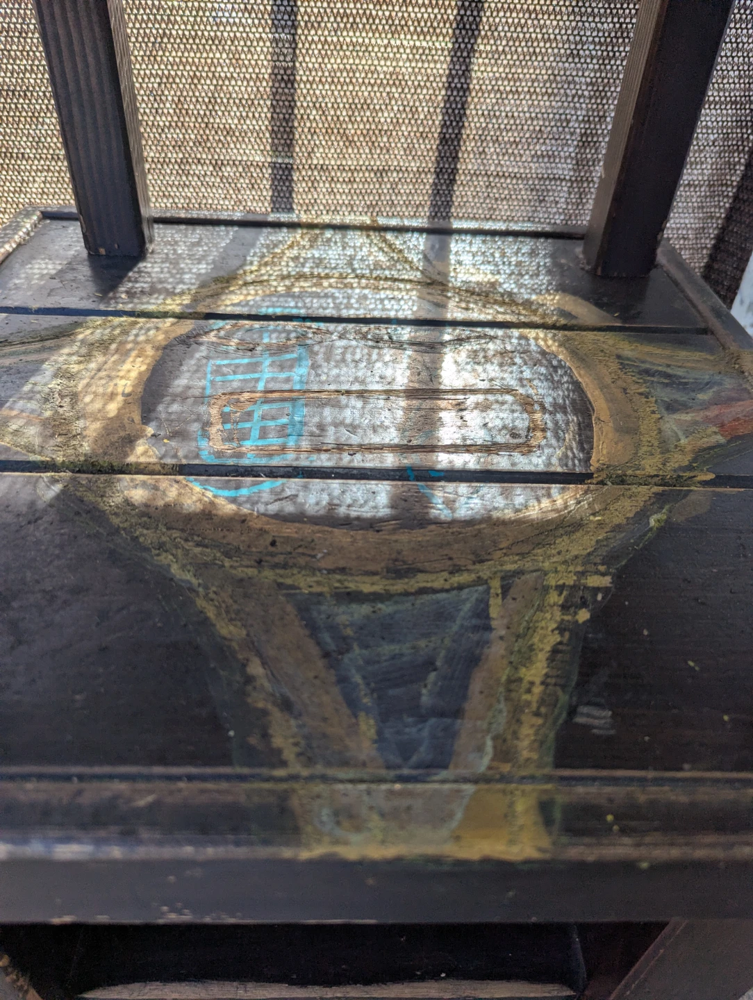 Hand-Painted Wooden Tiered Stand - photo 2