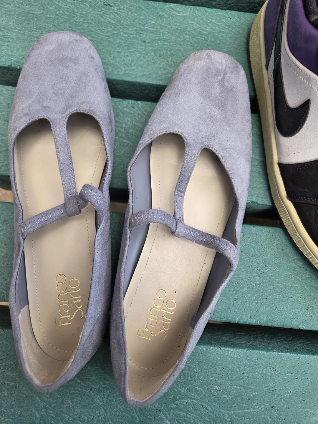 Franco Sarto grey suede ballet flats - photo 4