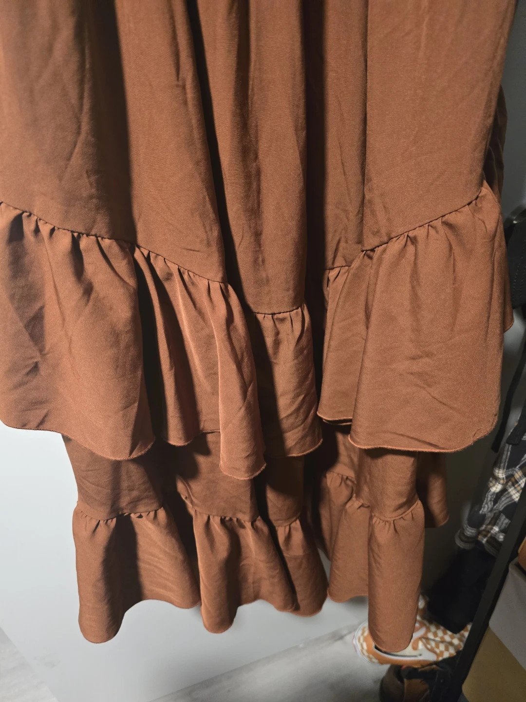 Brown ruffle midi dress/pirate style - photo 4