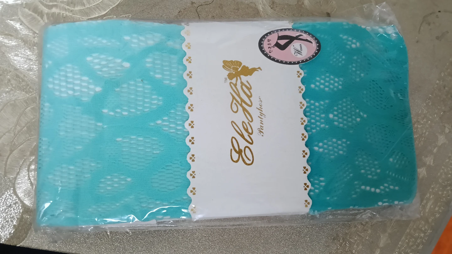 EleHa Woman Patterned Pantyhose Turquoise
