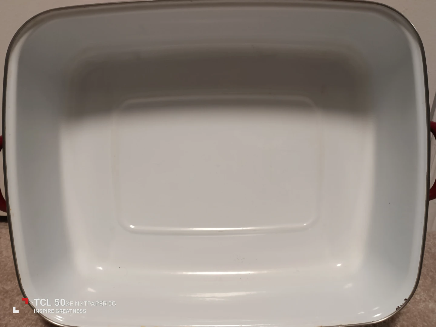 KitchenAid Red Enamel Roasting Pan - photo 2