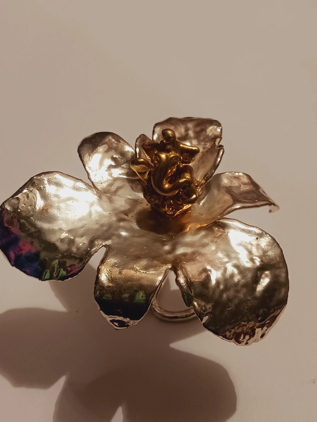 Cute home decor depicting Ganesh on Lotus Leaves - photo 2
