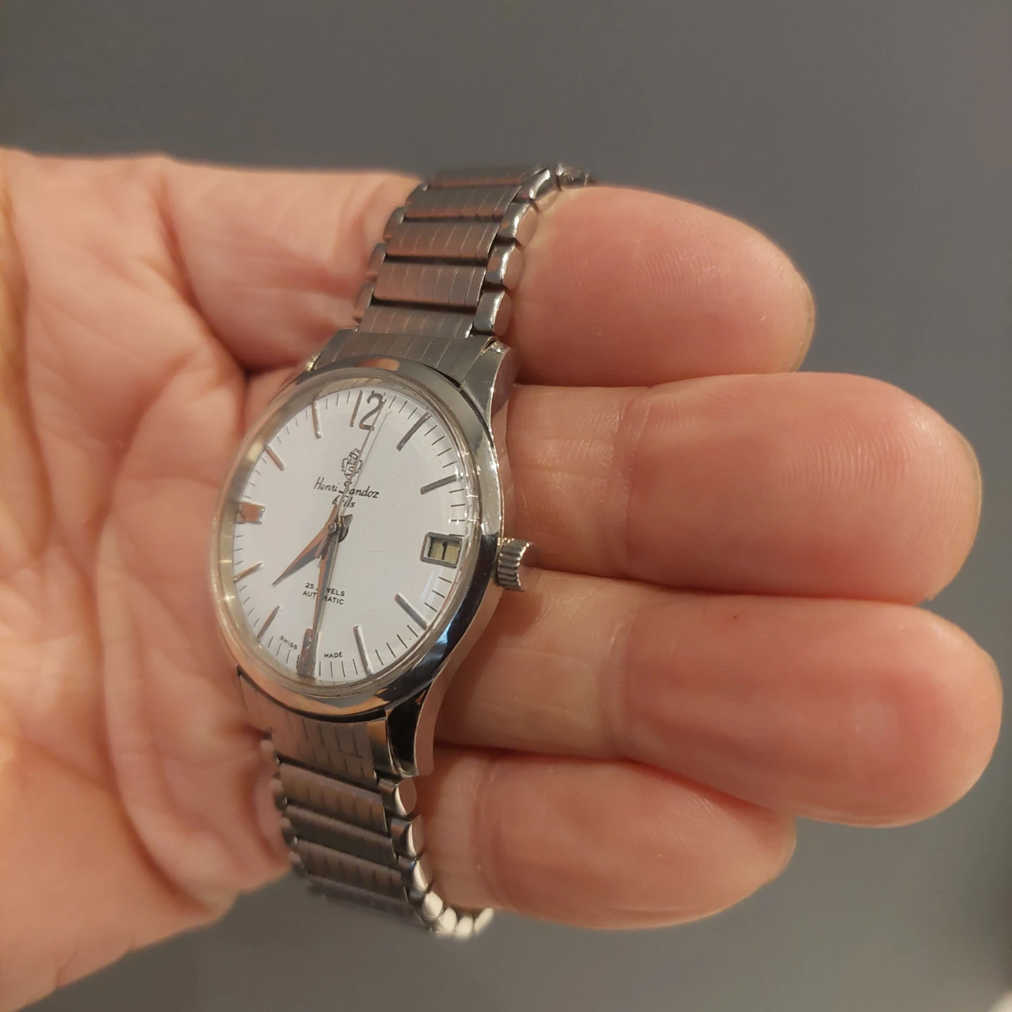 Vintage 1970s Sandoz automatic watch - photo 3