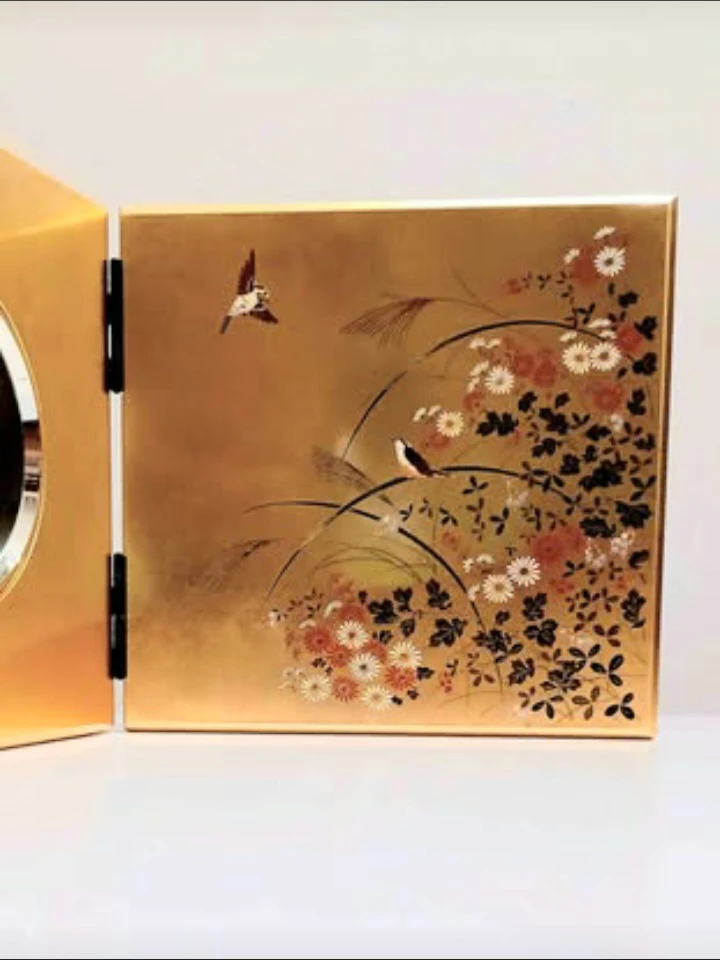 Japanese Yamanaka-Nuri Folding Screen Clock - photo 2
