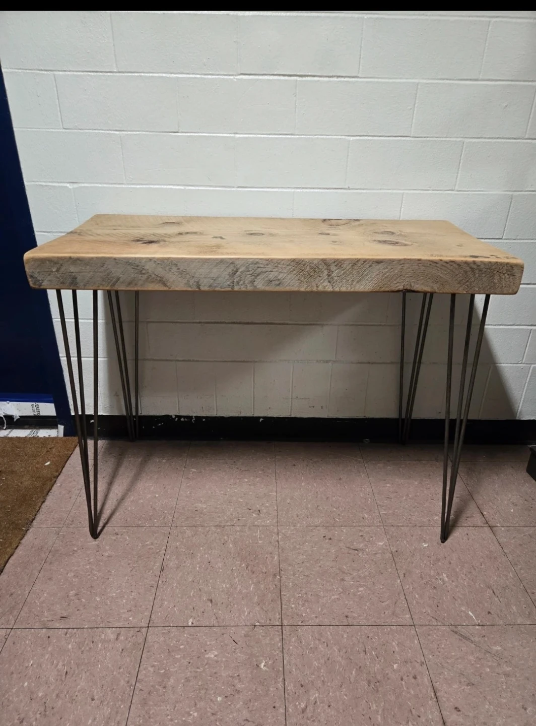 Rustic Live Edge Wood Console Table Desk Slabs Hairpin Legs - photo 2