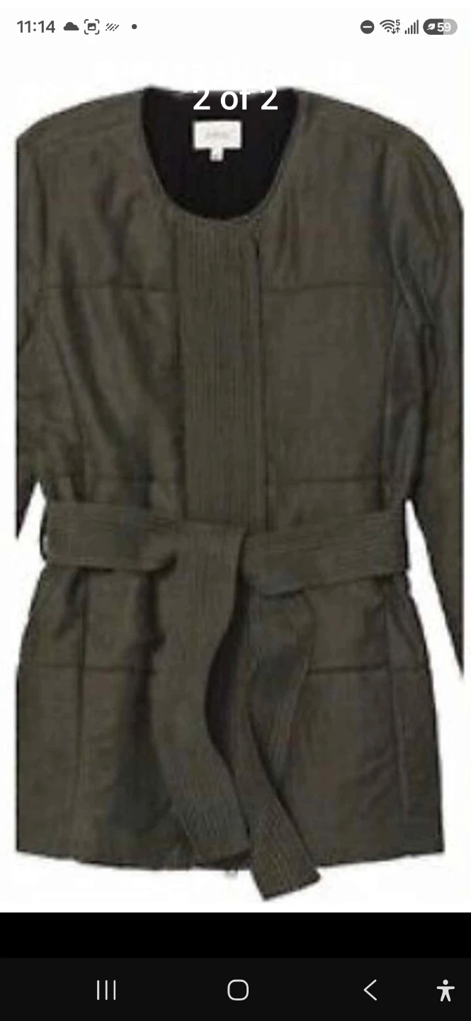 Wilfred Olive Quilted Belted Jacket