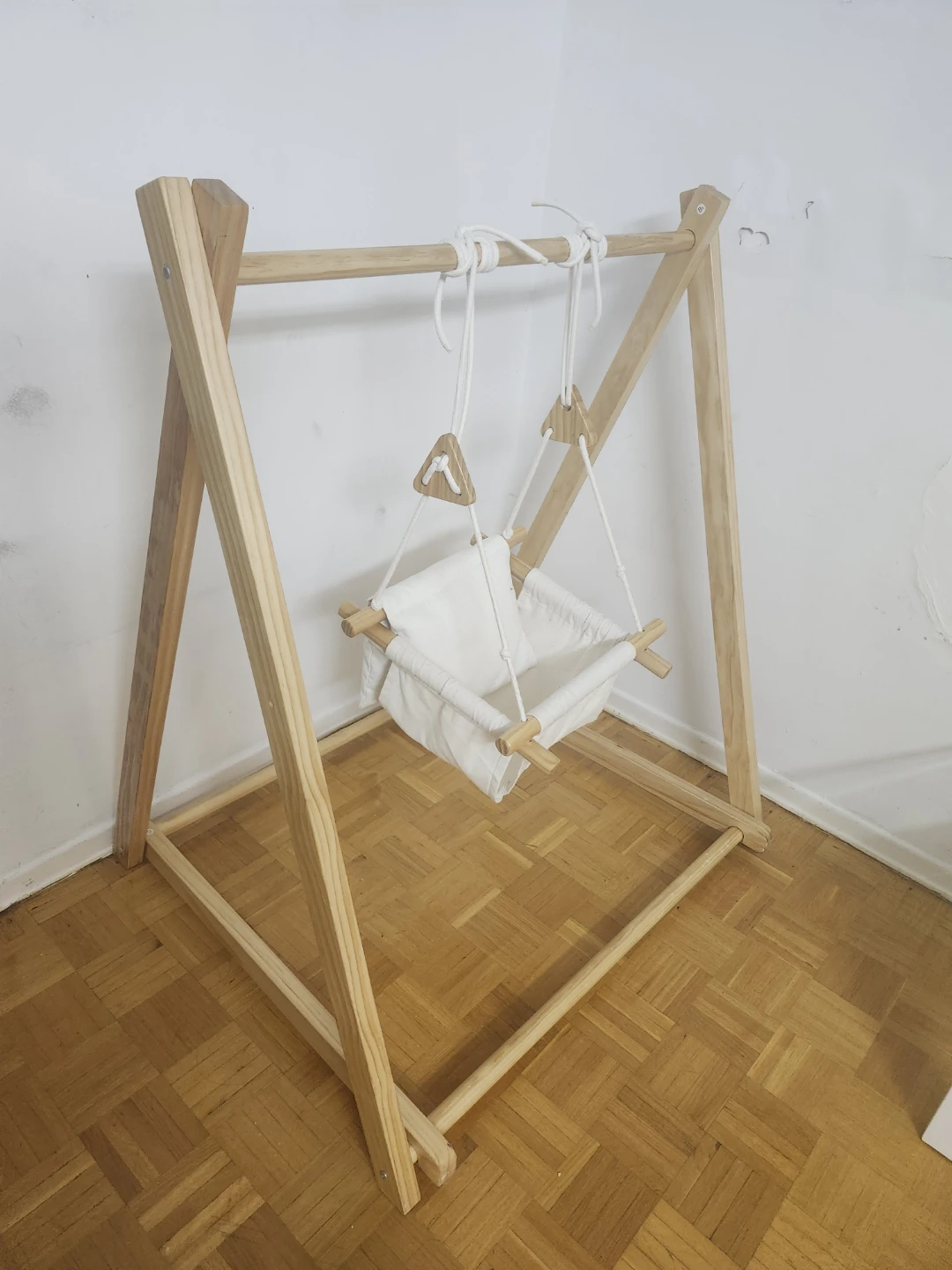 Wooden Baby Swing with Stand - photo 2