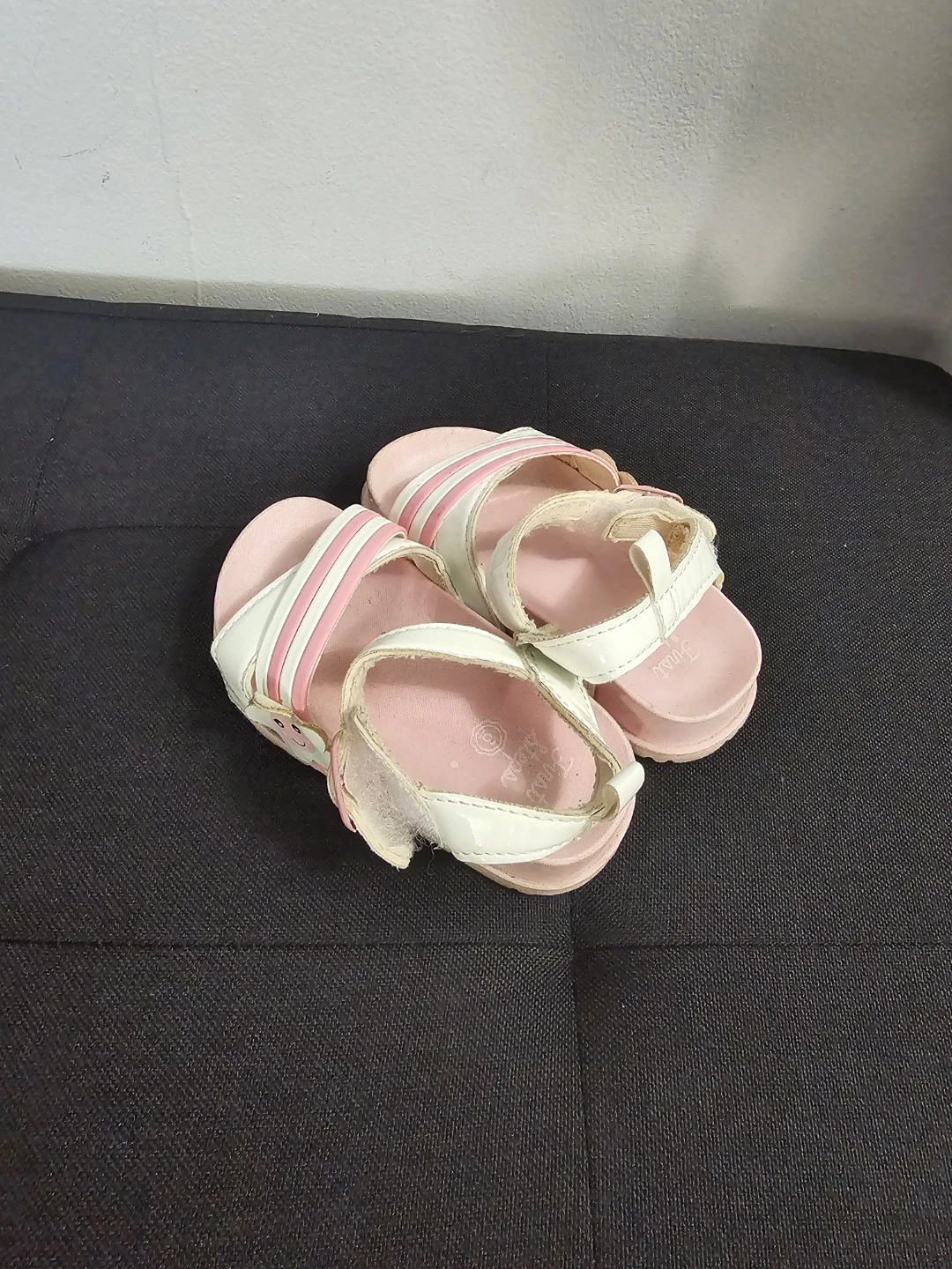First Steps baby sandals pink and white size 6