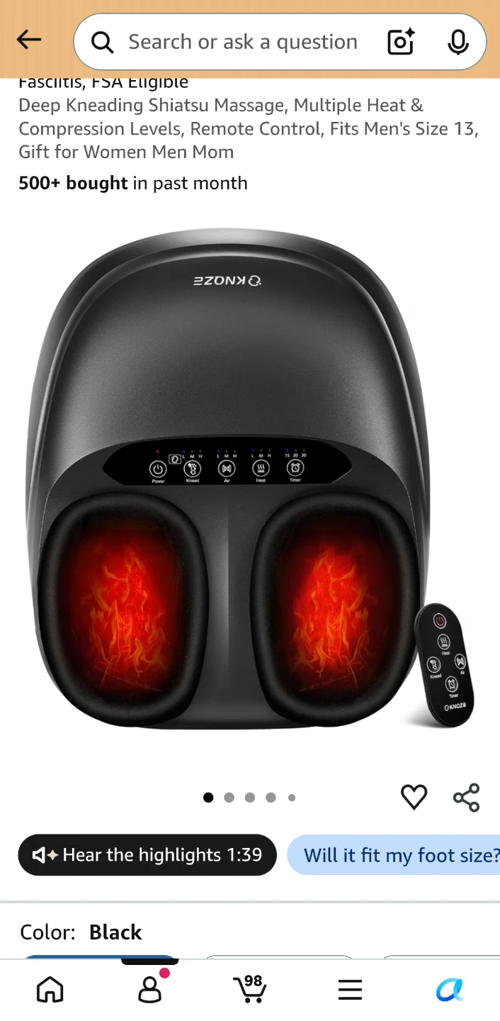 KNQZE Shiatsu Foot Massager KF7 - photo 2