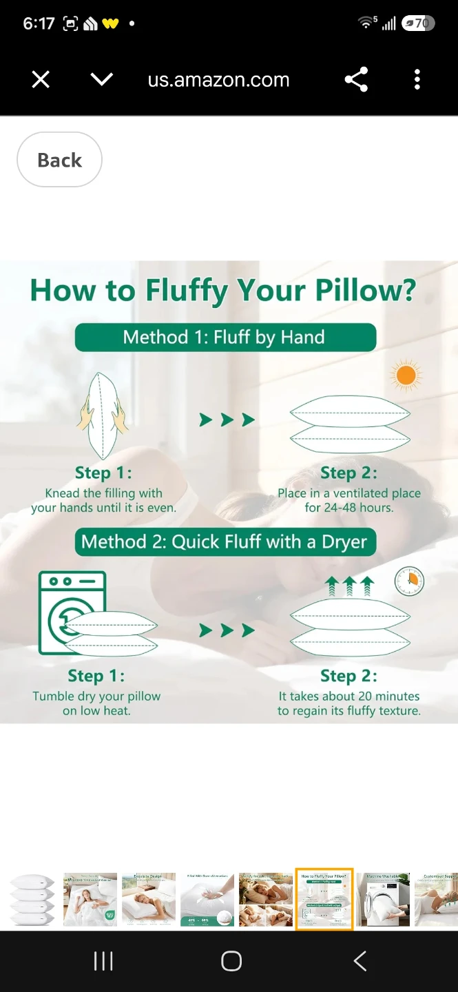 Set of 4 Down Alternative Pillows - photo 2