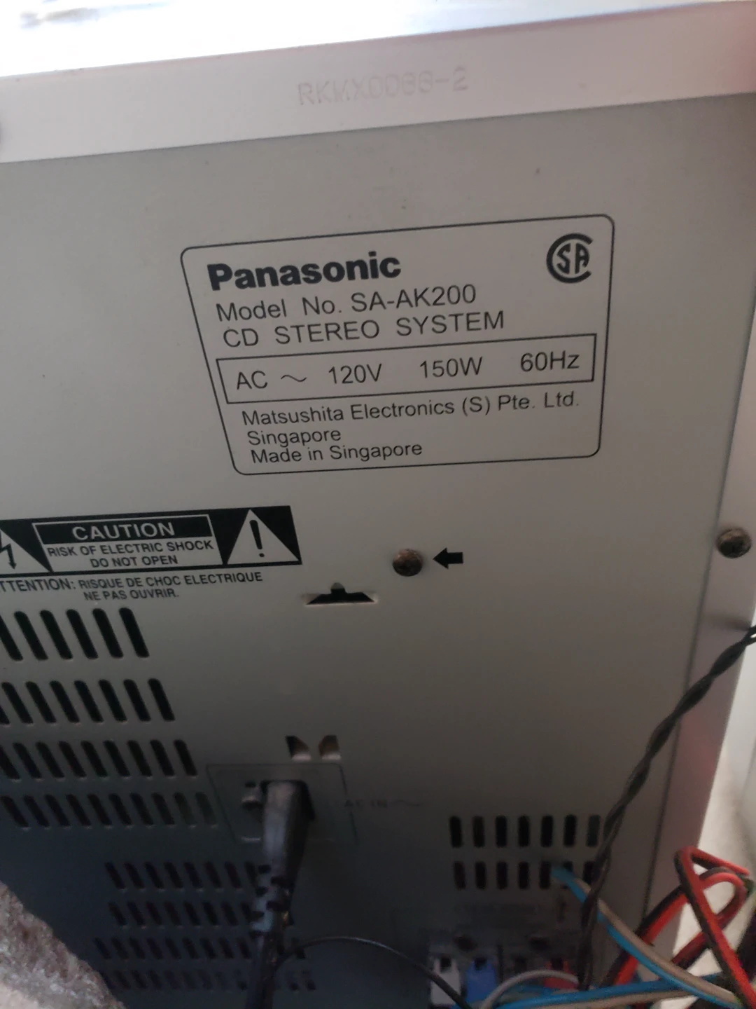 Panasonic SA-AK200 CD Stereo System - photo 2