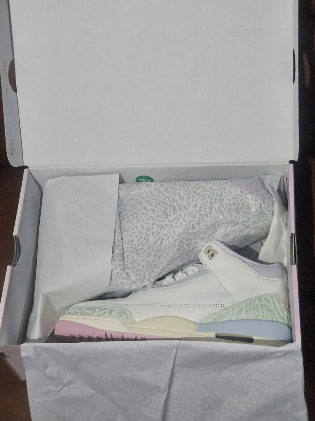 Air Jordan 3 Retro OG Sail Jade Aura - photo 3
