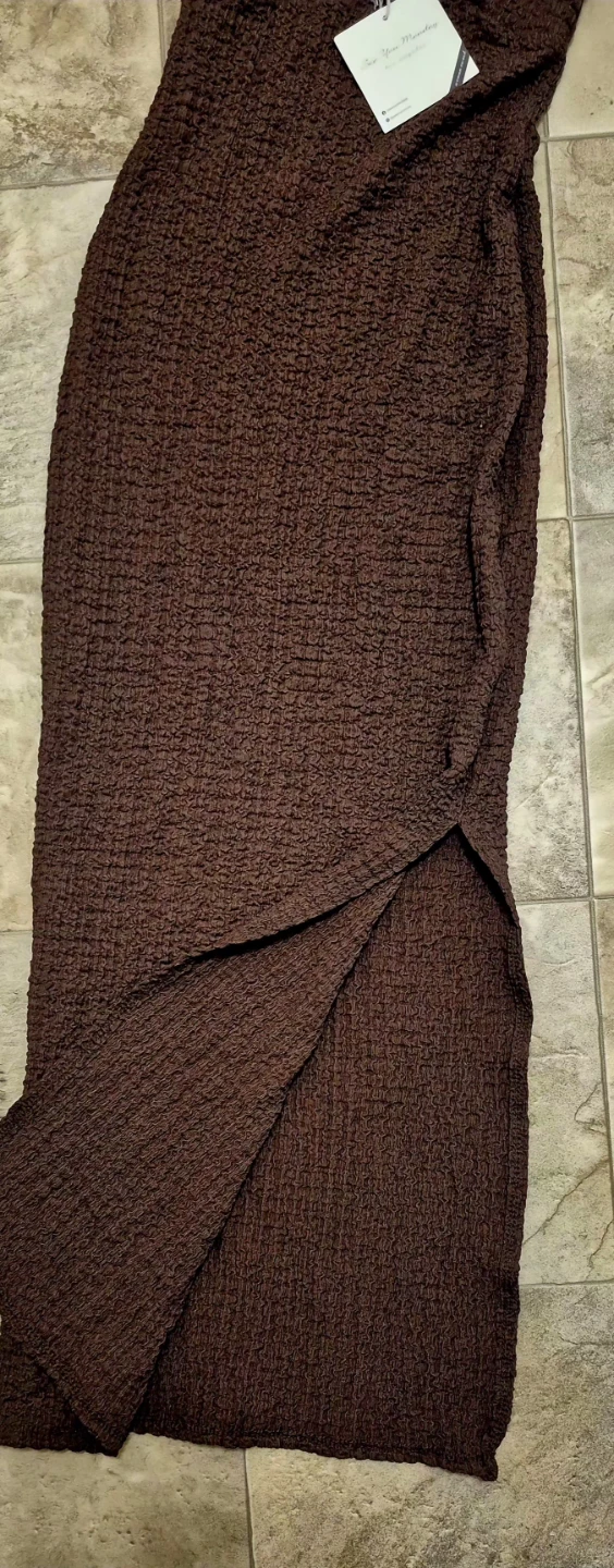 See You Monday Brown Halter Dress XS - photo 2