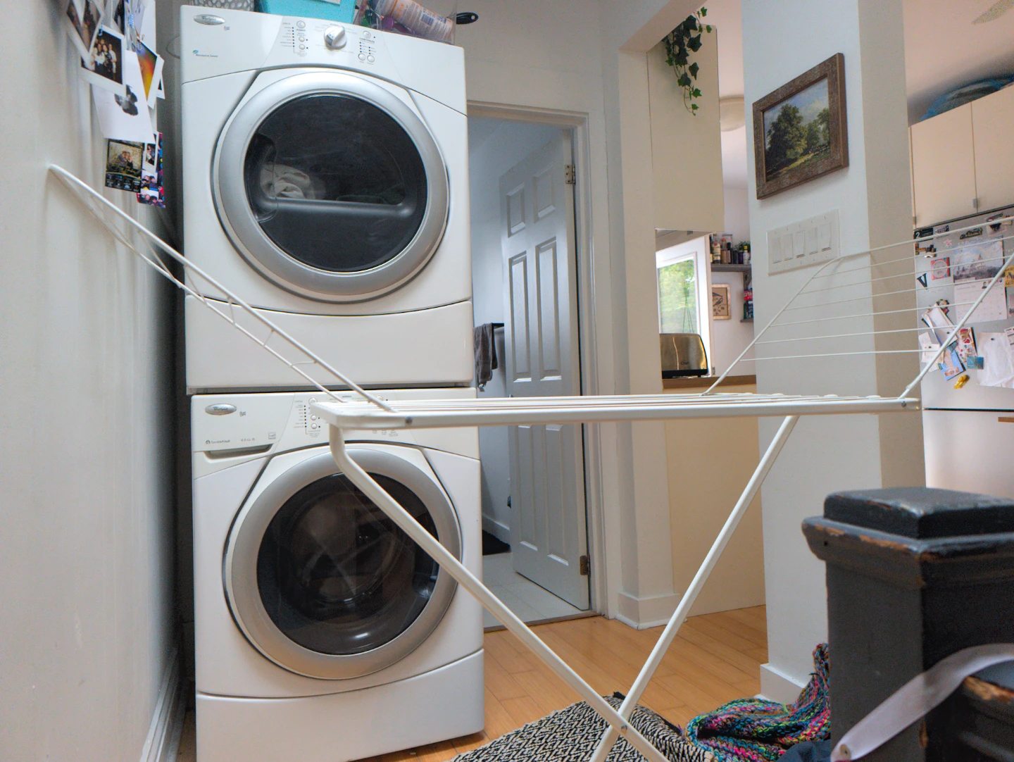White Metal IKEA Drying Rack - photo 4