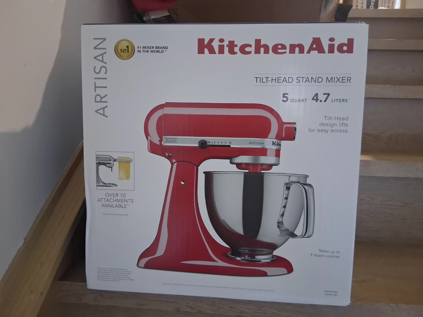 KitchenAid Artisan Series 5-Quart Stand Mixer, Empire Red