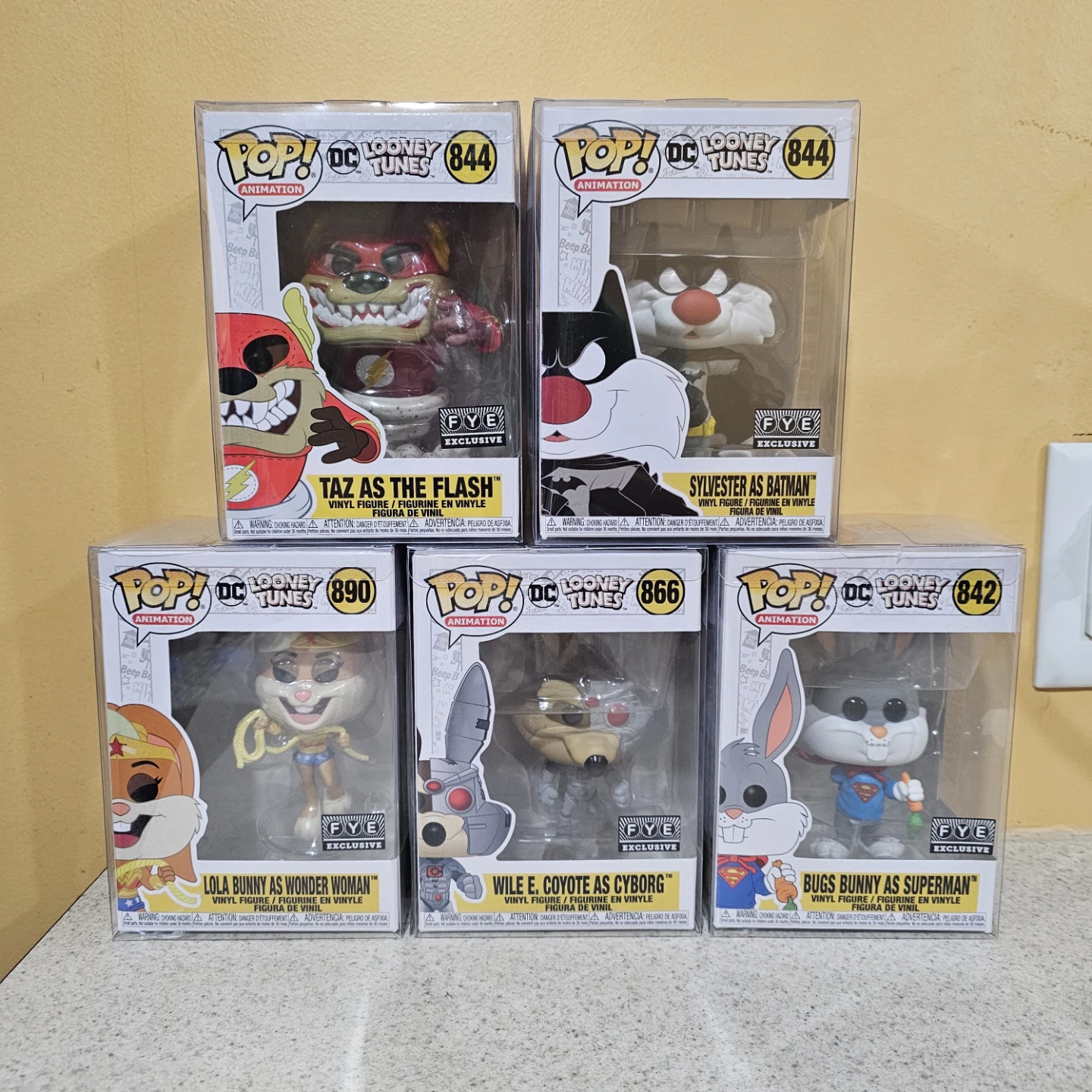 Lot of 5 Looney Tunes DC Funko Pop Figures
