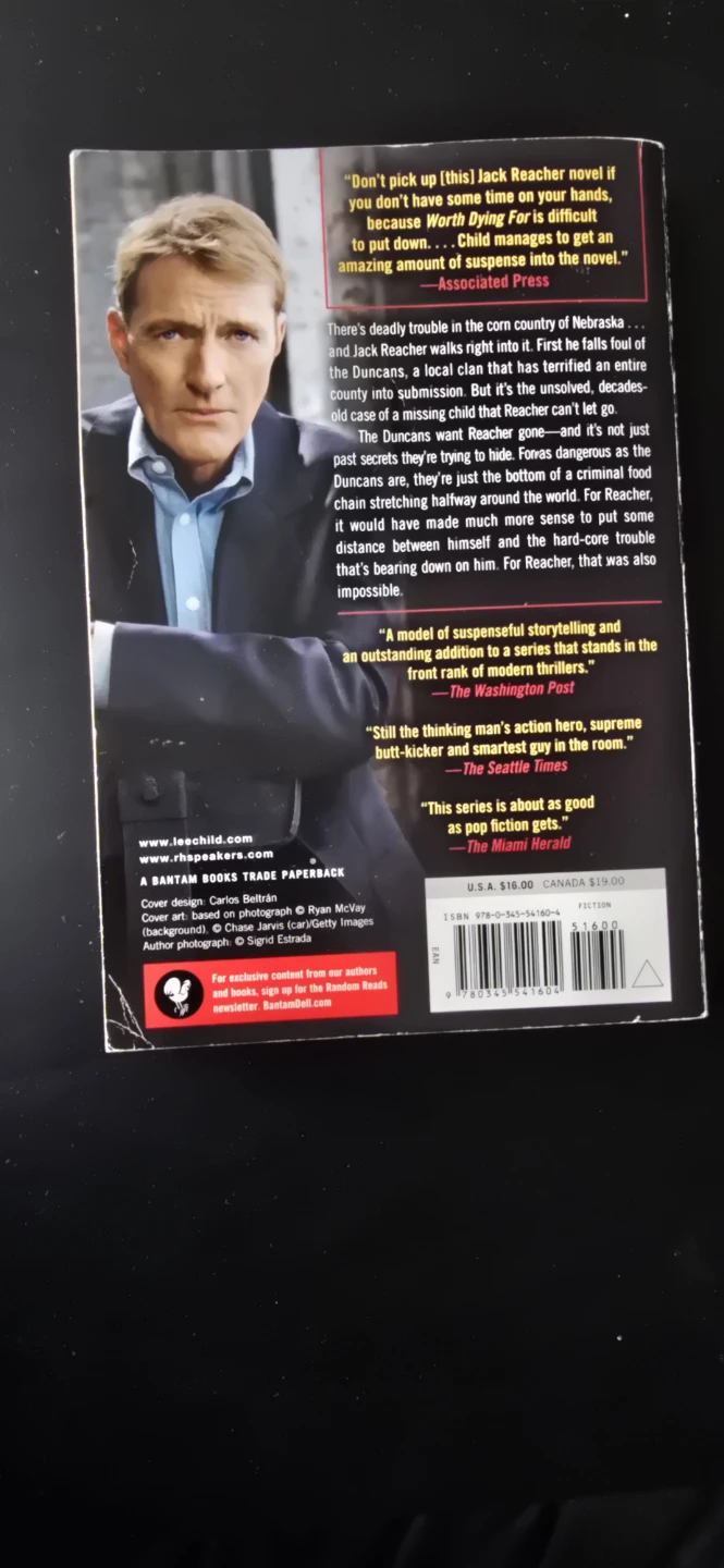 Worth Dying For - A Jack Reacher Novel by Lee Child - photo 2