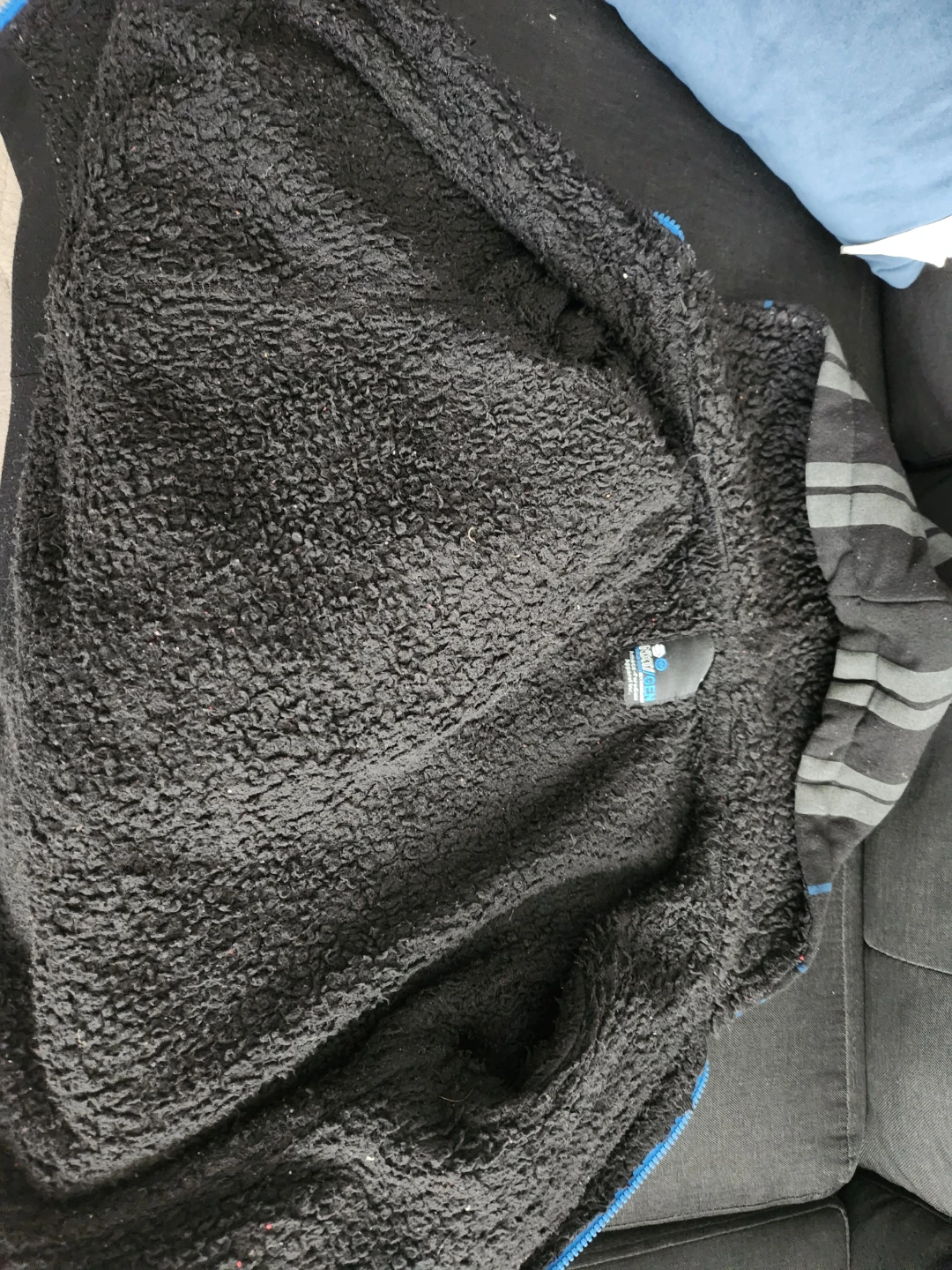NXT/GEN Striped Sherpa-Lined Hoodie