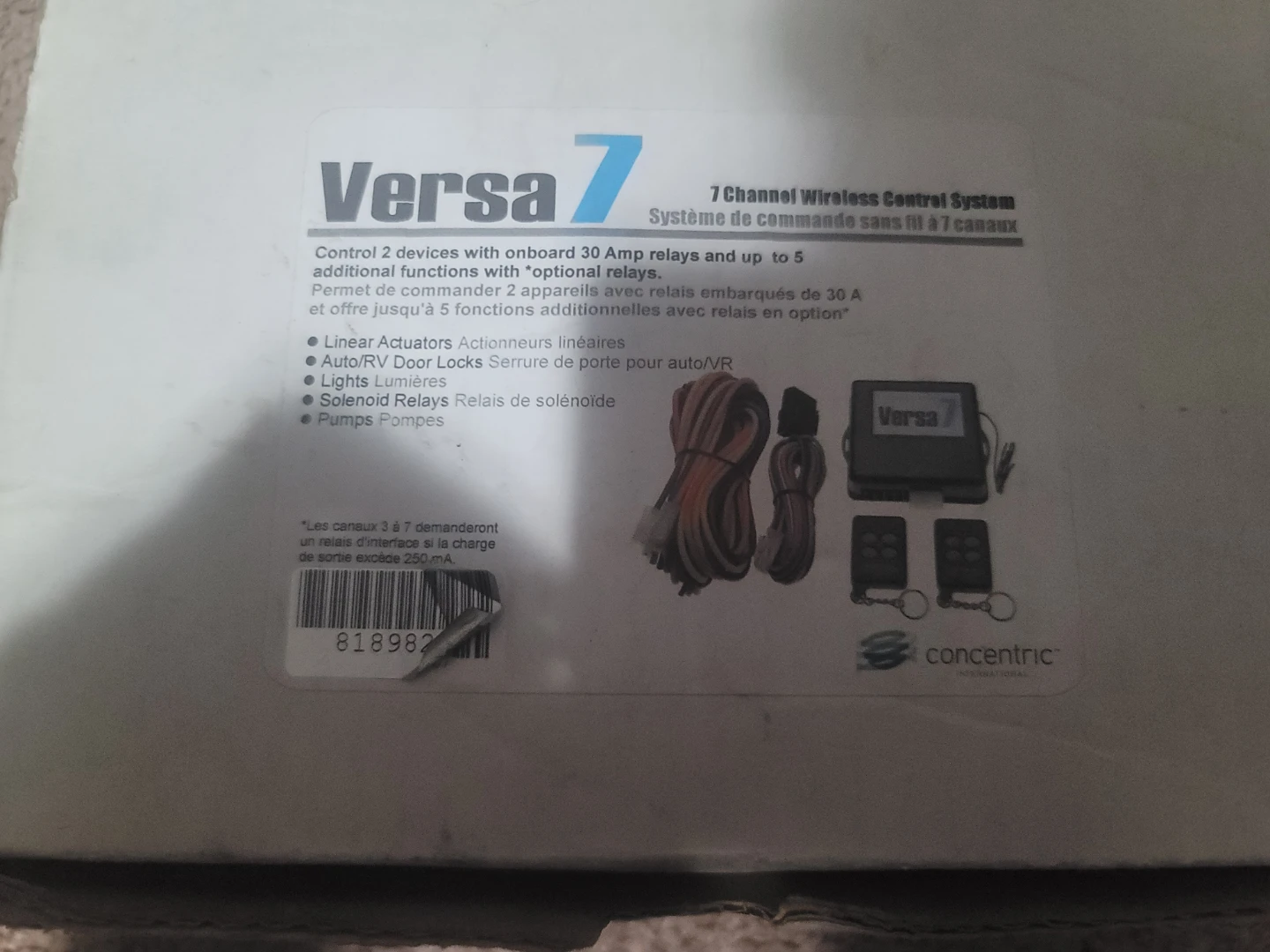 Versa 7 Channel Wireless Control System