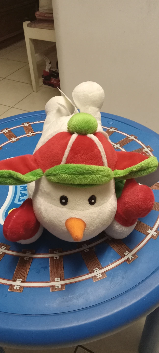 Carlton Cards White Christmas Snowman Plush