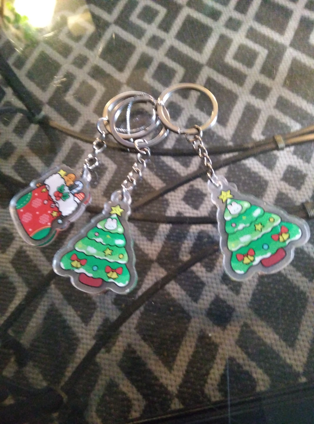 Set of 3 Christmas Keychains