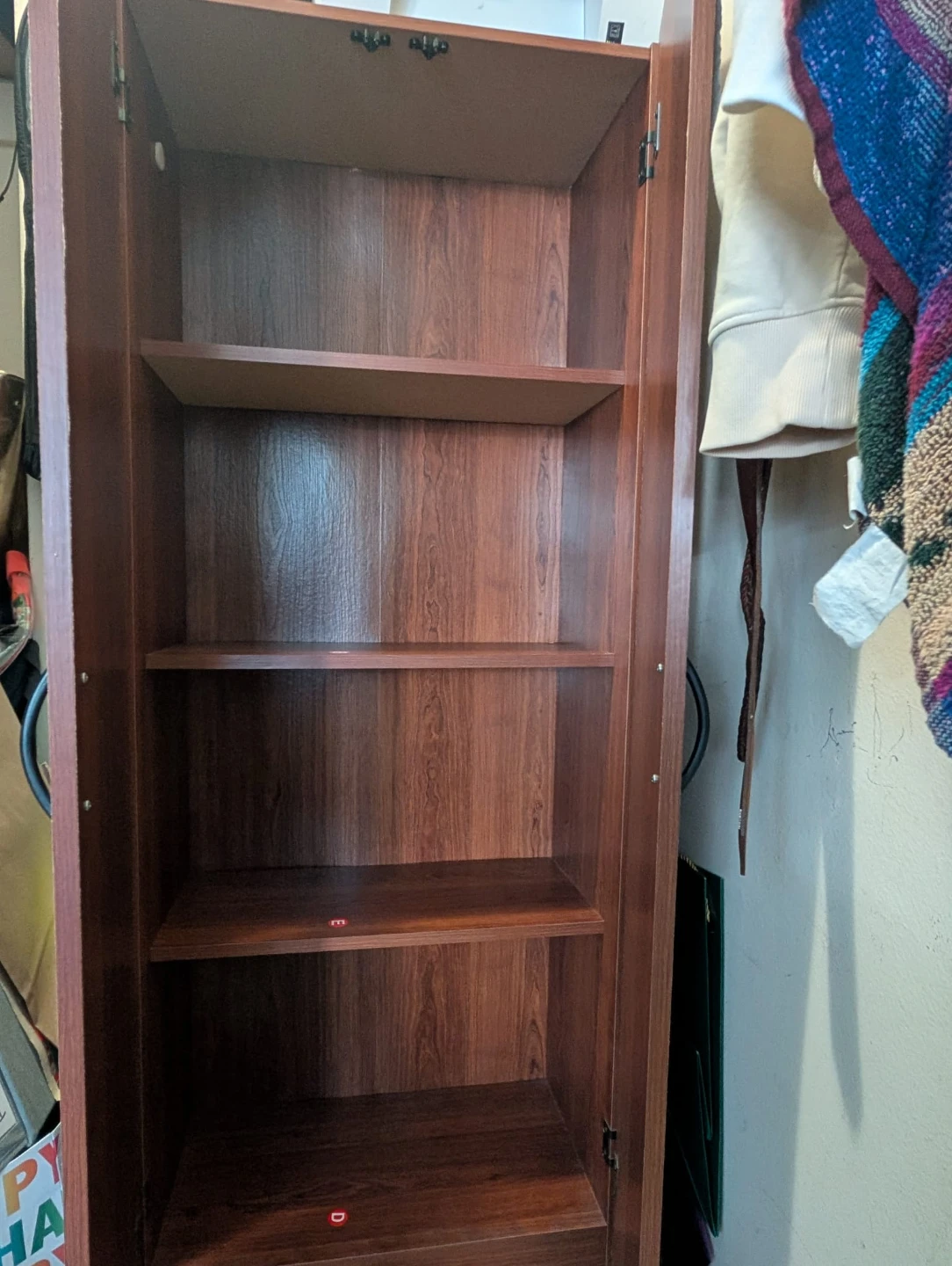 Tall Wooden Storage Cabinet - photo 2