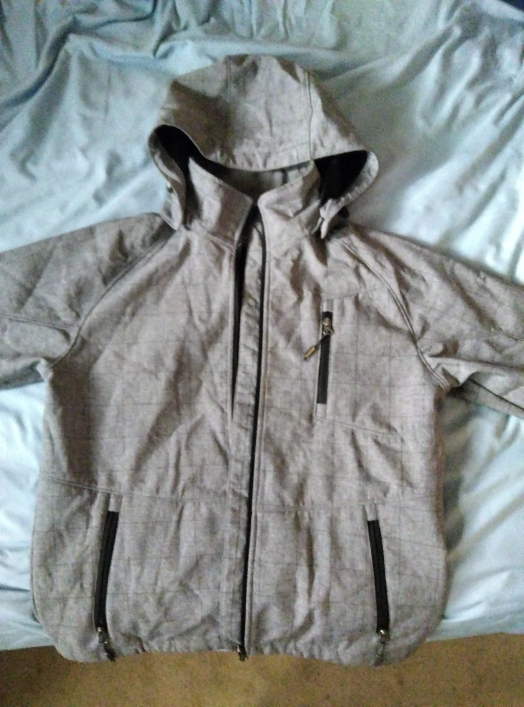 McKinley Grey Plaid Softshell Jacket