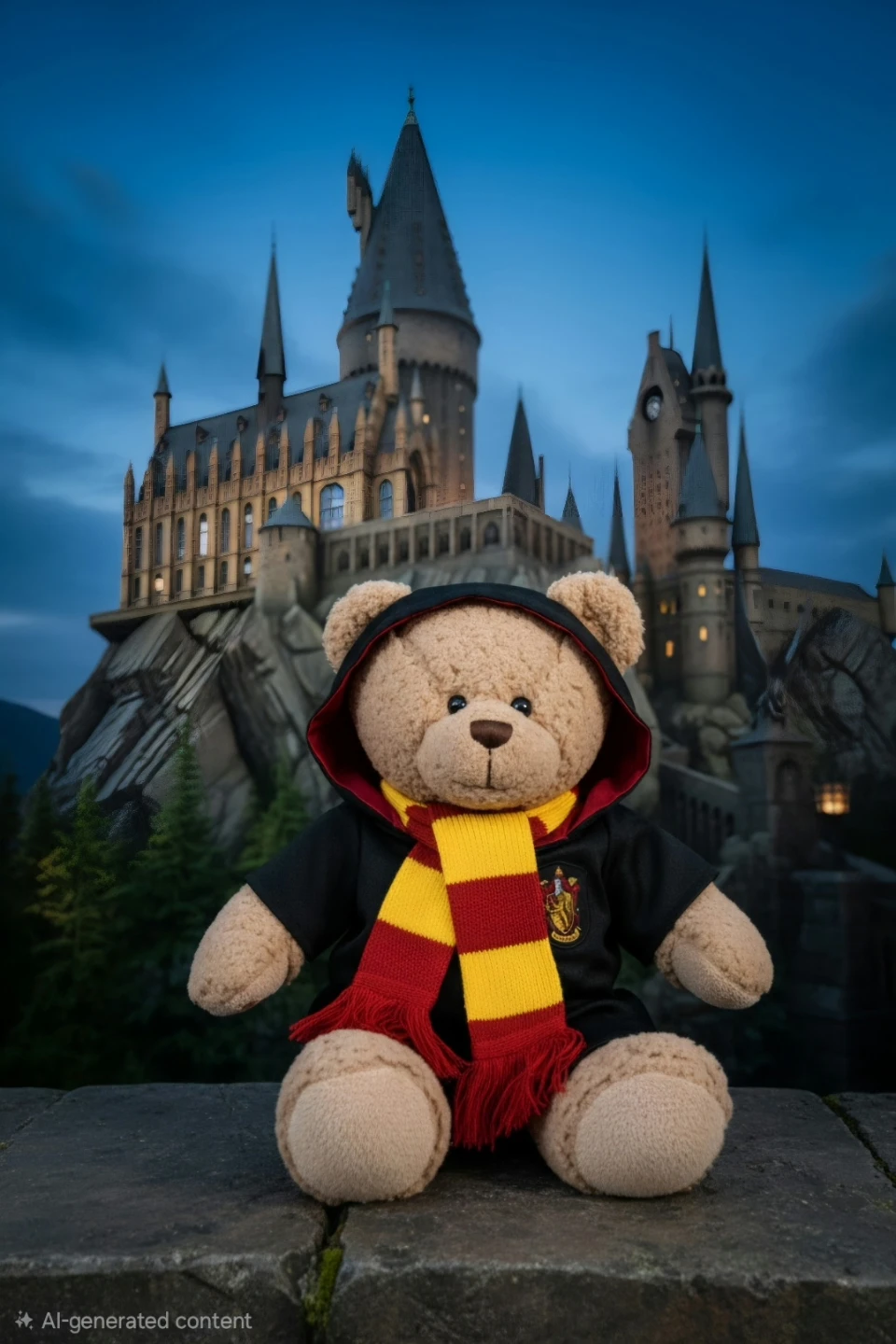 Build-A-Bear Harry Potter Gryffindor Teddy Bear Plush with Robe