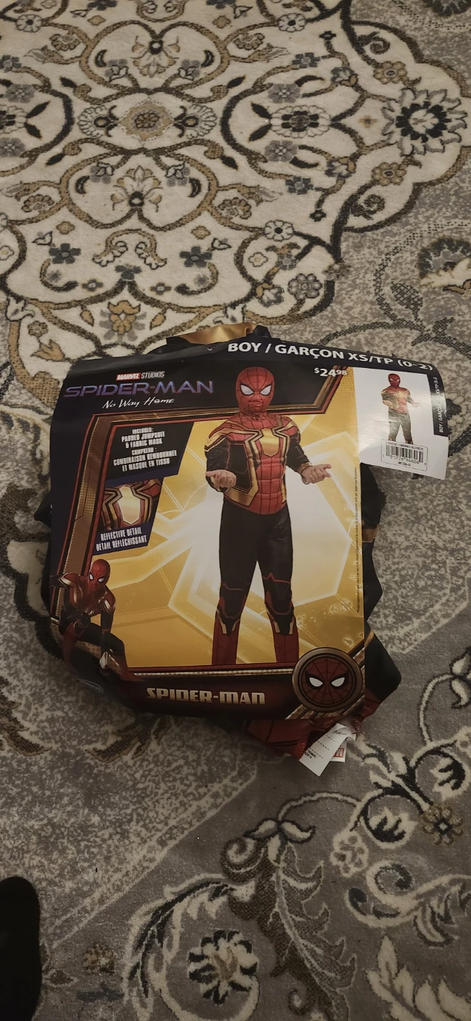 Spider-Man No Way Home Costume XS 0-2