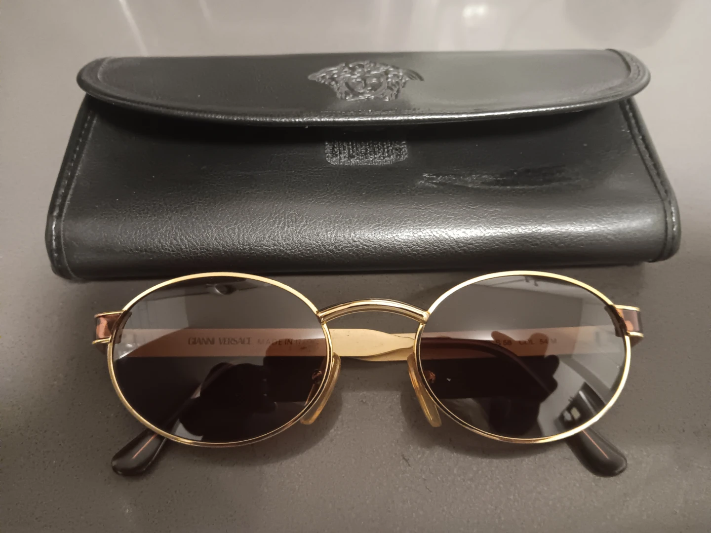 Vintage 90's GIANNI VERSACE Gold-Tone Sunglasses - photo 3